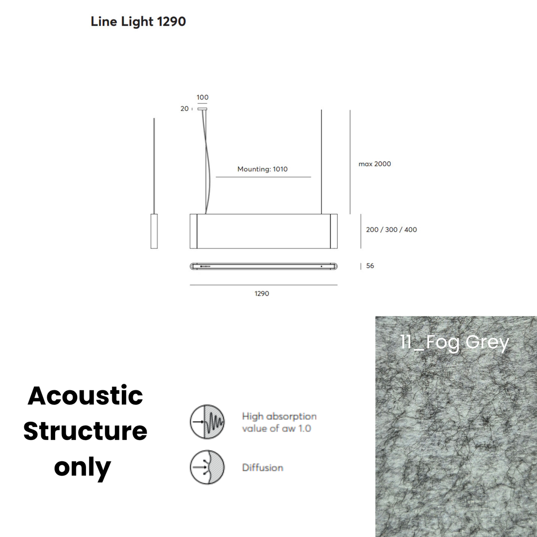 Line Acoustic Fixture Only