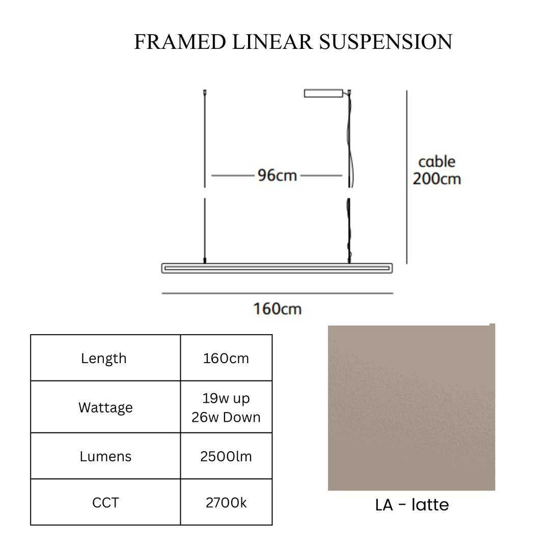 Framed Linear Suspension