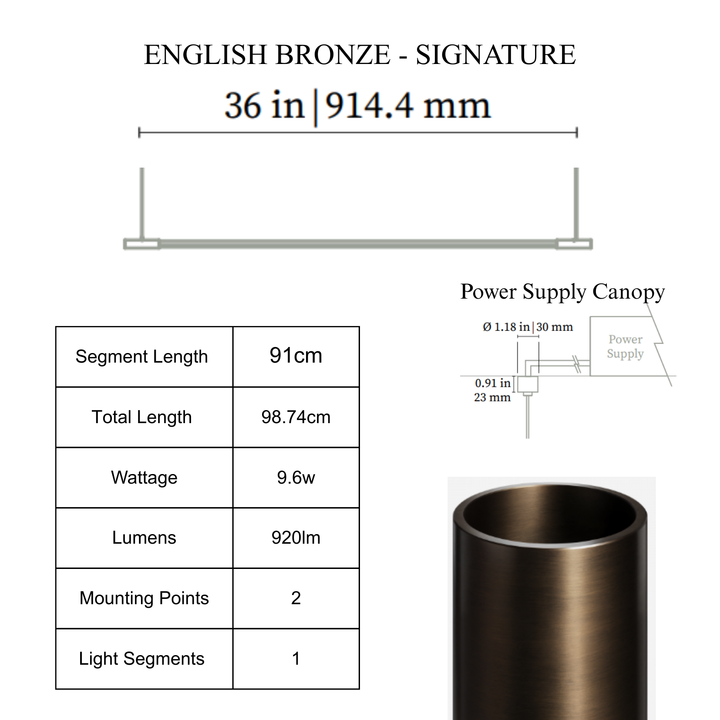 THIN Linear Suspension - Mini Canopy