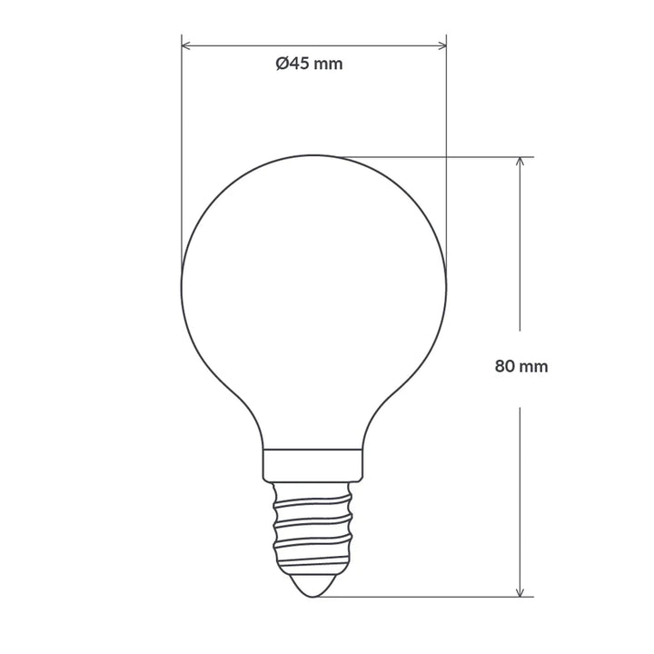 4w Dimmable E14 Fancy Round 3000k