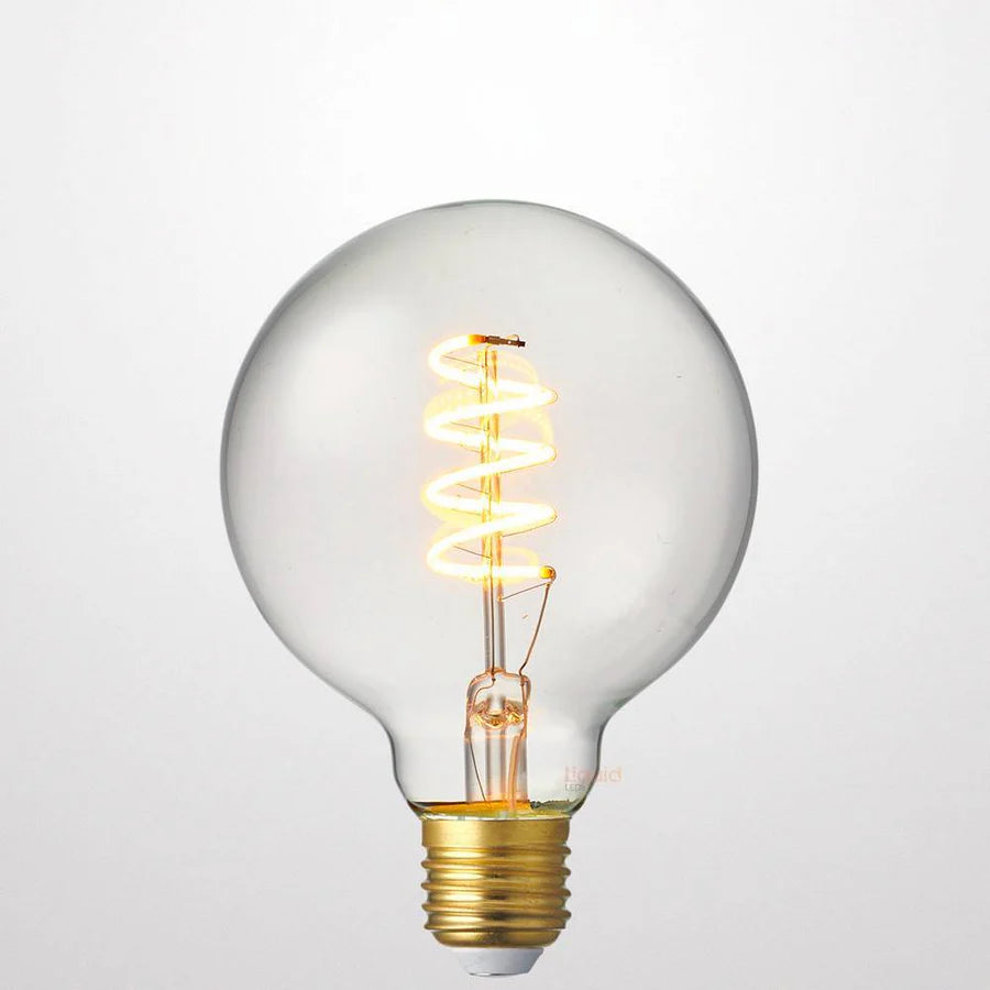 4w Dimmable E27 G95 Spiral Filament 2200k