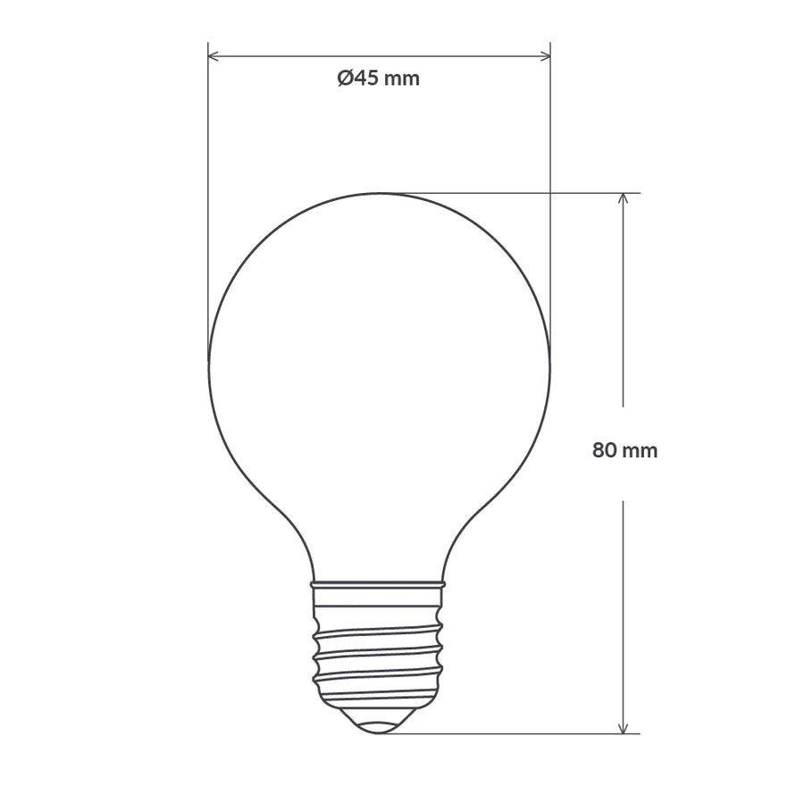 5.5w Dimmable Fancy Round E27 Frosted 2700k