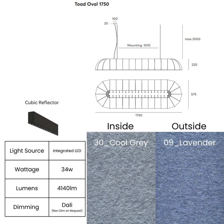 Toad Oval with Cubic Reflector