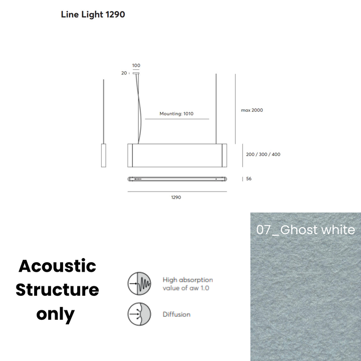 Line Acoustic Fixture Only