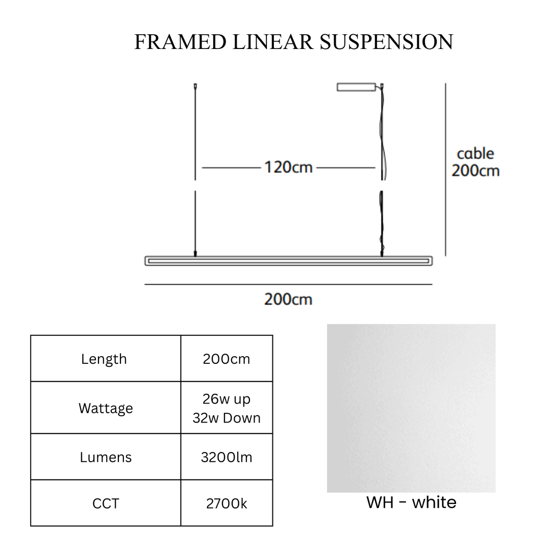 Framed Linear Suspension