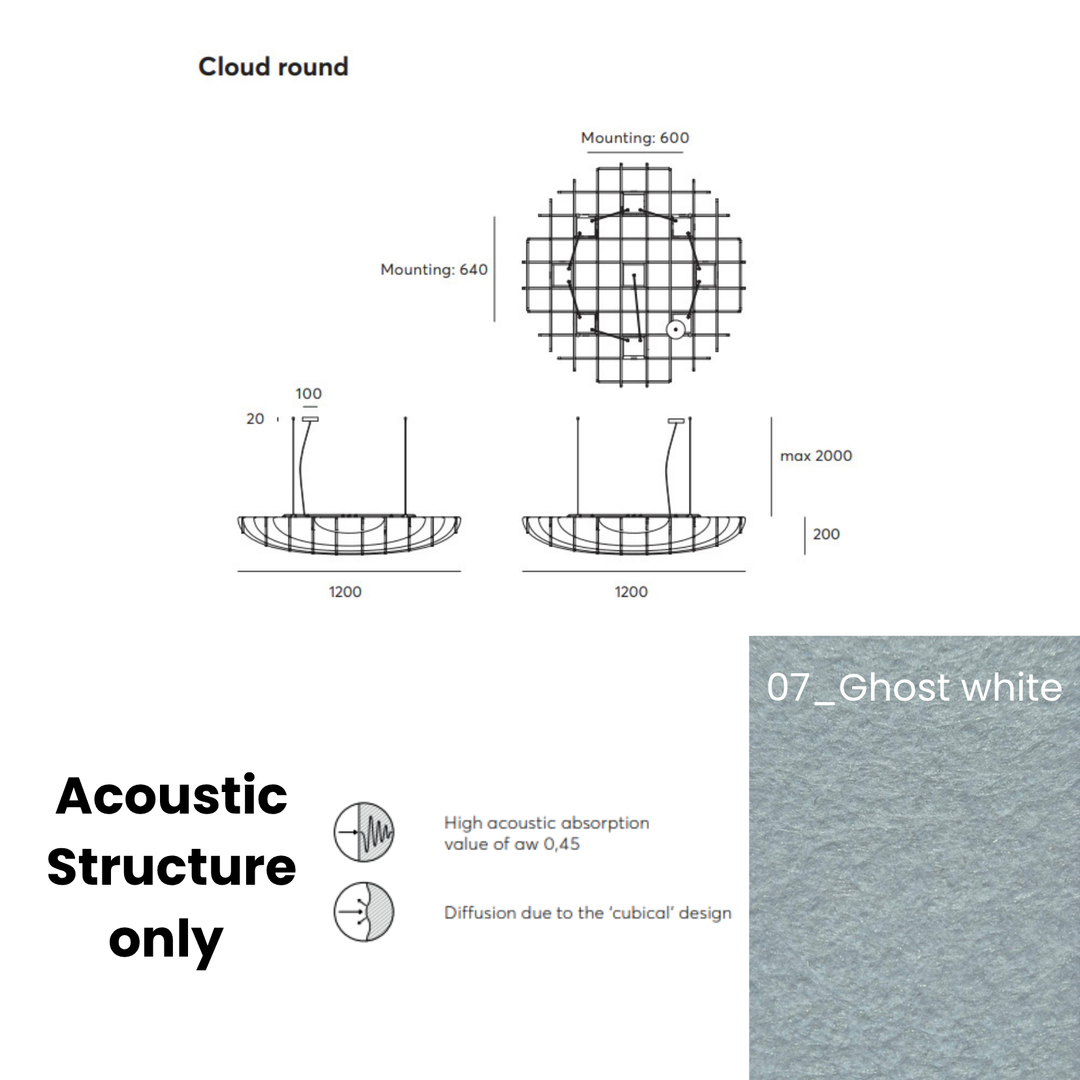 Cloud Acoustic Fixture Only