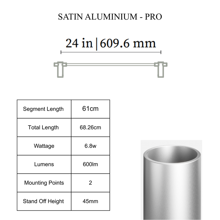 Thin Linear Surface - Short Standoff