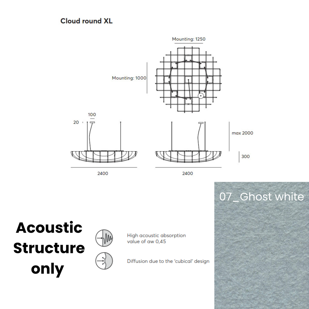 Cloud Acoustic Fixture Only
