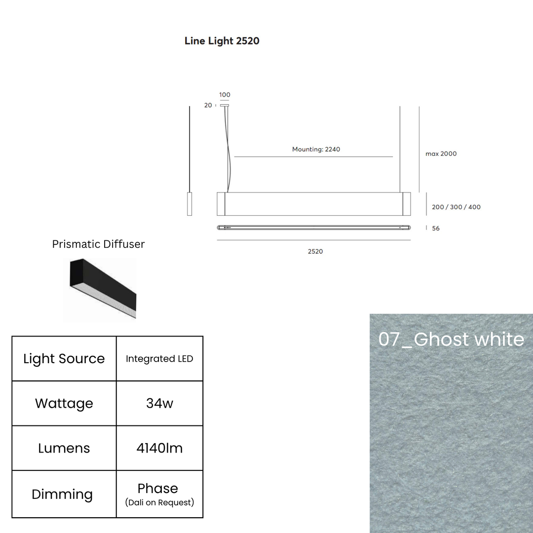 Line LED 2520mm
