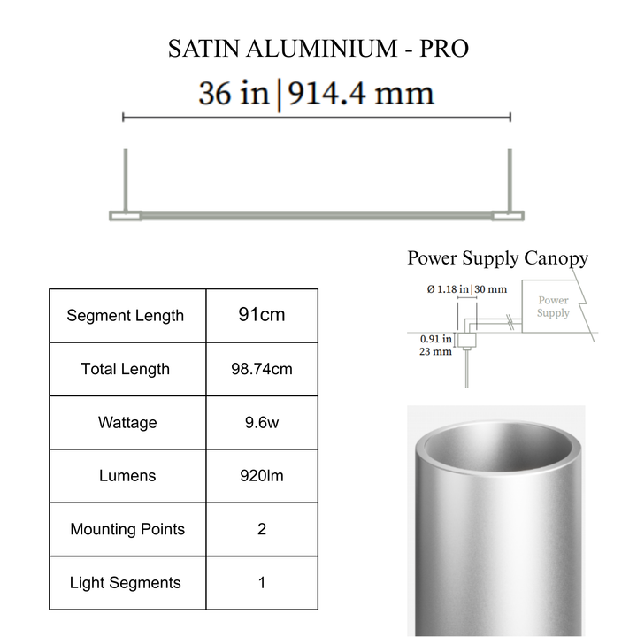 THIN Linear Suspension - Mini Canopy