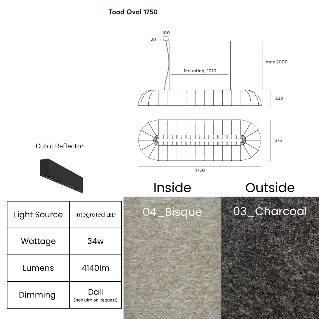Toad Oval with Cubic Reflector