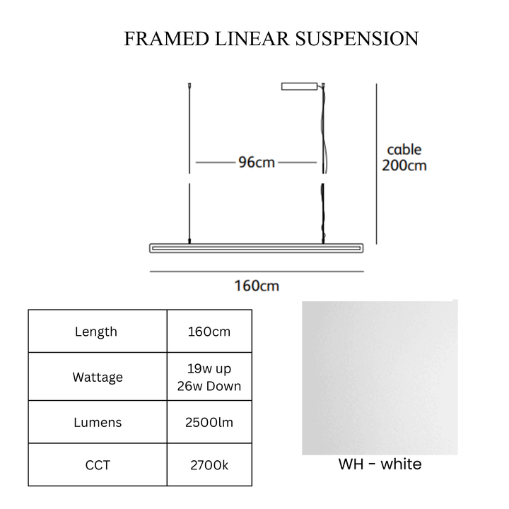 Framed Linear Suspension