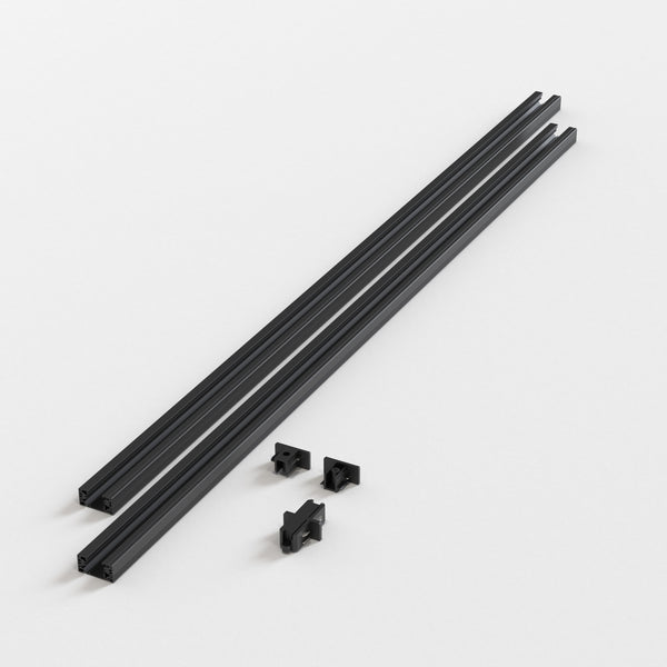 2x Track 1m Kit Matt White Matt Black