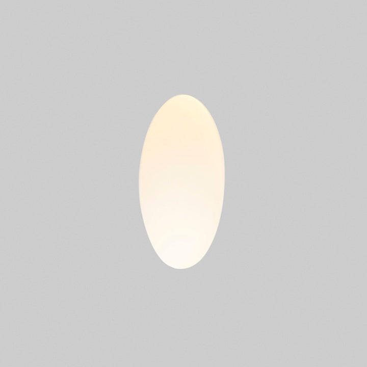 Plas White Recessed Oval