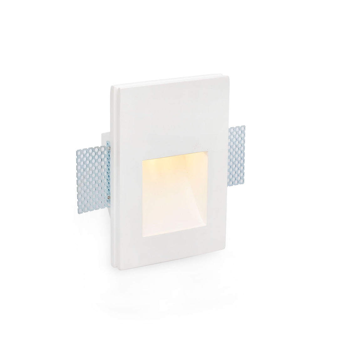 Plas White Recessed Square