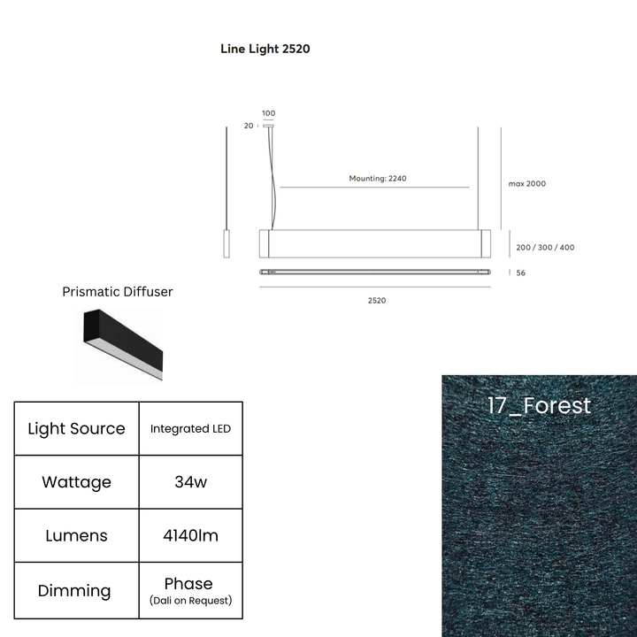 Line LED 2520mm