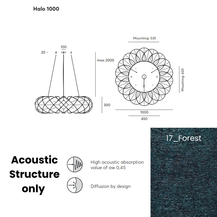Halo Acoustic  Fixture Only