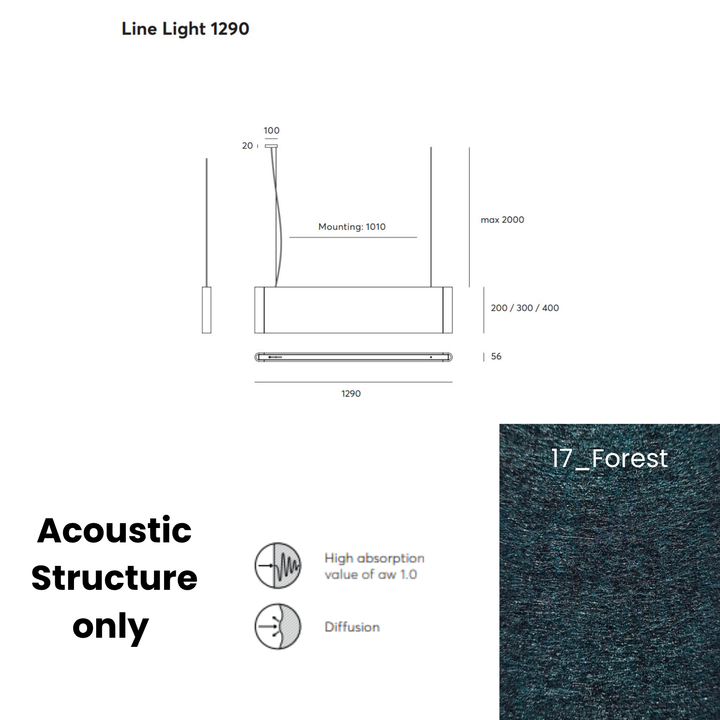 Line Acoustic Fixture Only