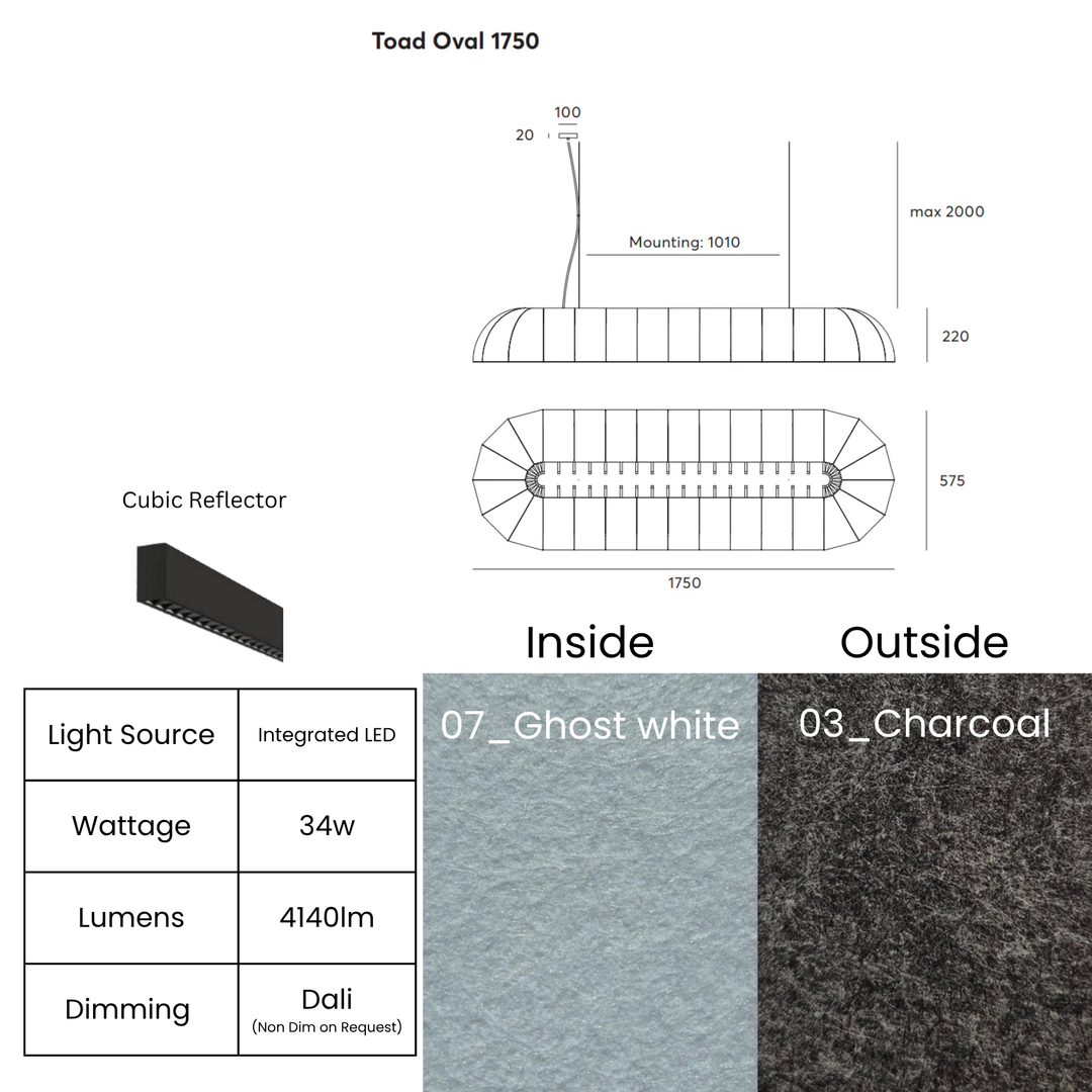 Toad Oval with Cubic Reflector