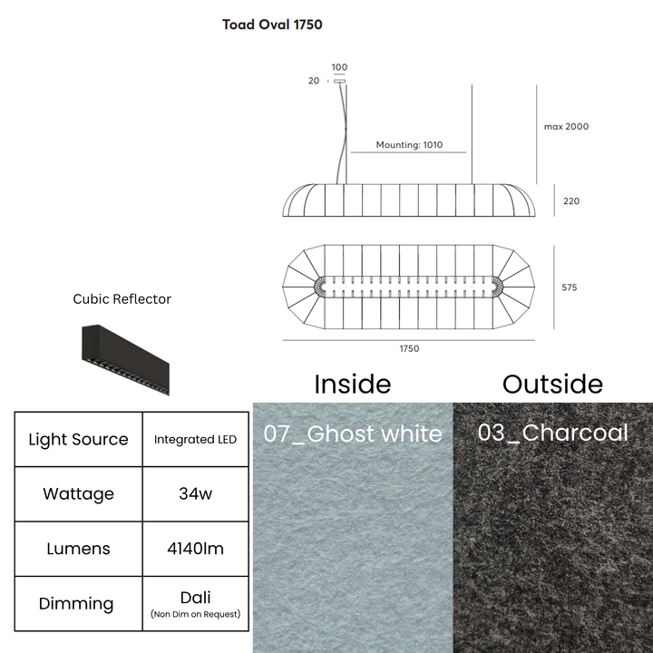 Toad Oval with Cubic Reflector