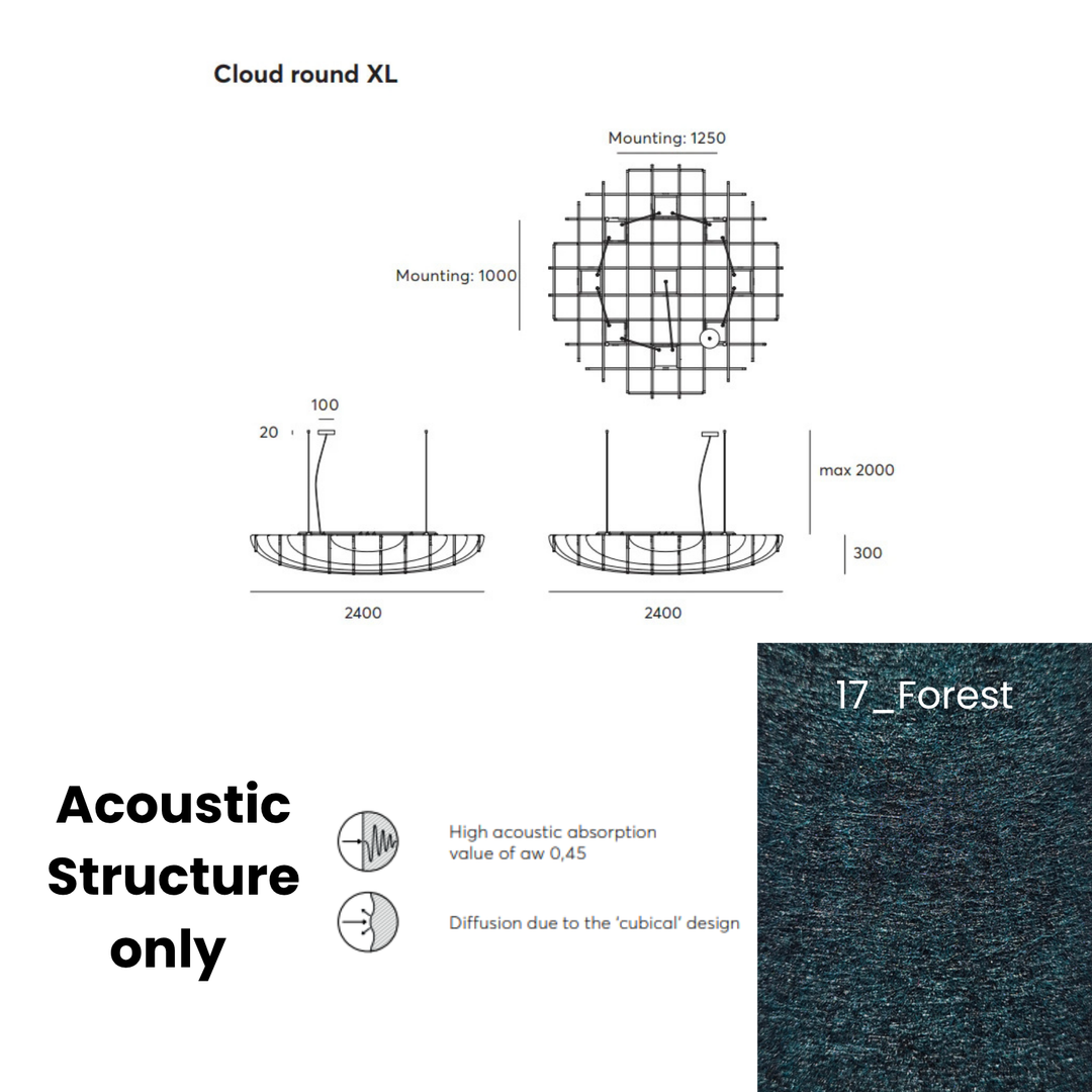 Cloud Acoustic Fixture Only