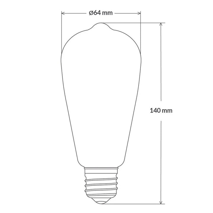 4w Dimmable e27 ST64 2000k