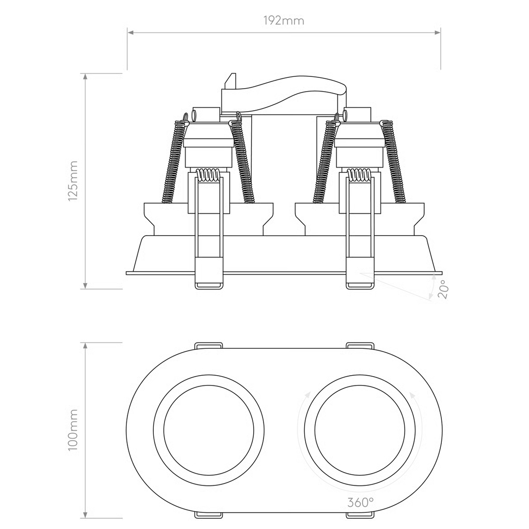 Minima Round Twin Adjustable