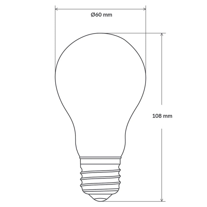 7.5w Dimmable E27 Filament 3000k