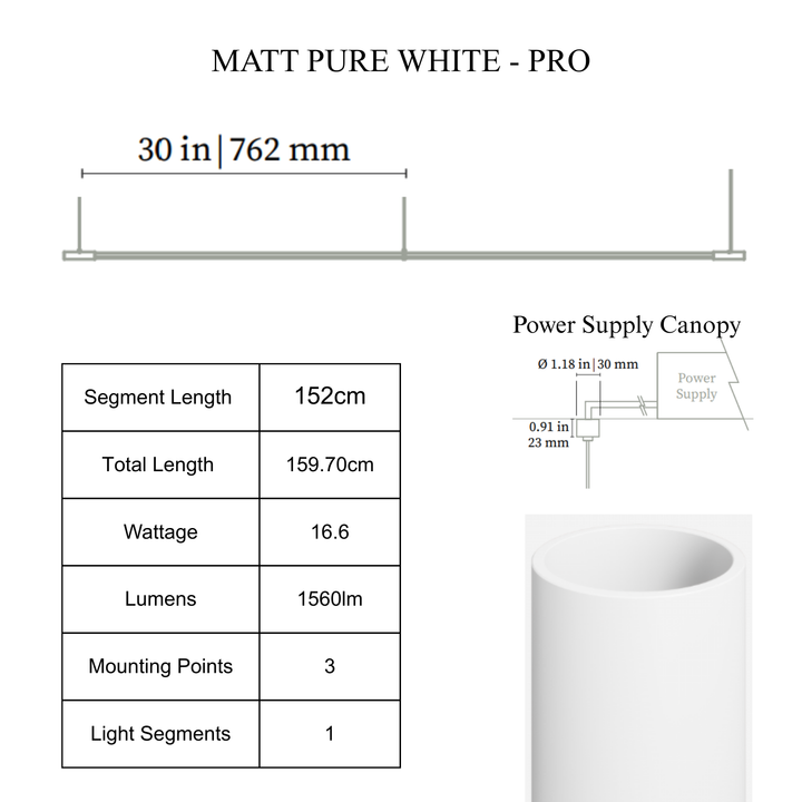 THIN Linear Suspension - Mini Canopy