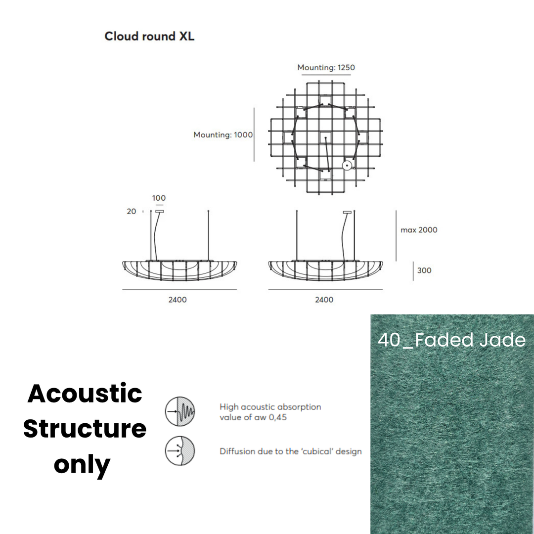 Cloud Acoustic Fixture Only