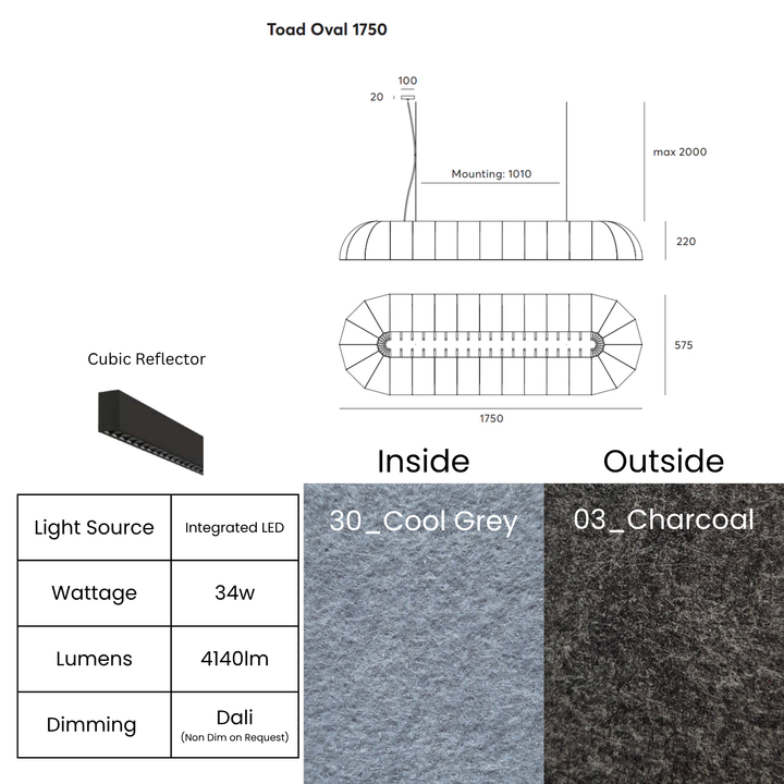 Toad Oval with Cubic Reflector