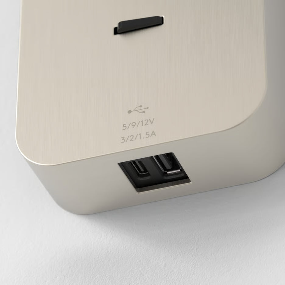 Enna Surface USB A+C Matt Nickel (Made to Order)