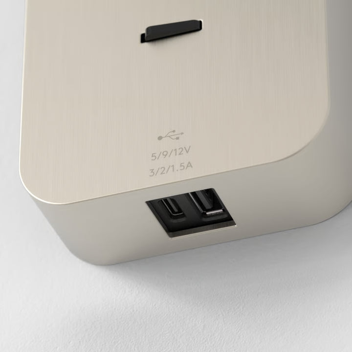 Enna Surface USB A+C Matt Nickel (Made to Order)