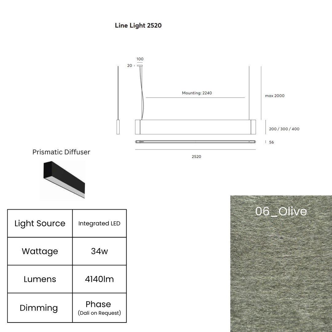 Line LED 2520mm