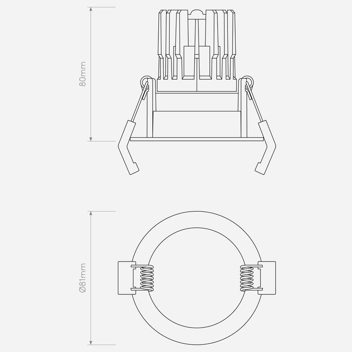 Decor PRO Round Fixed - Phase Dimmable