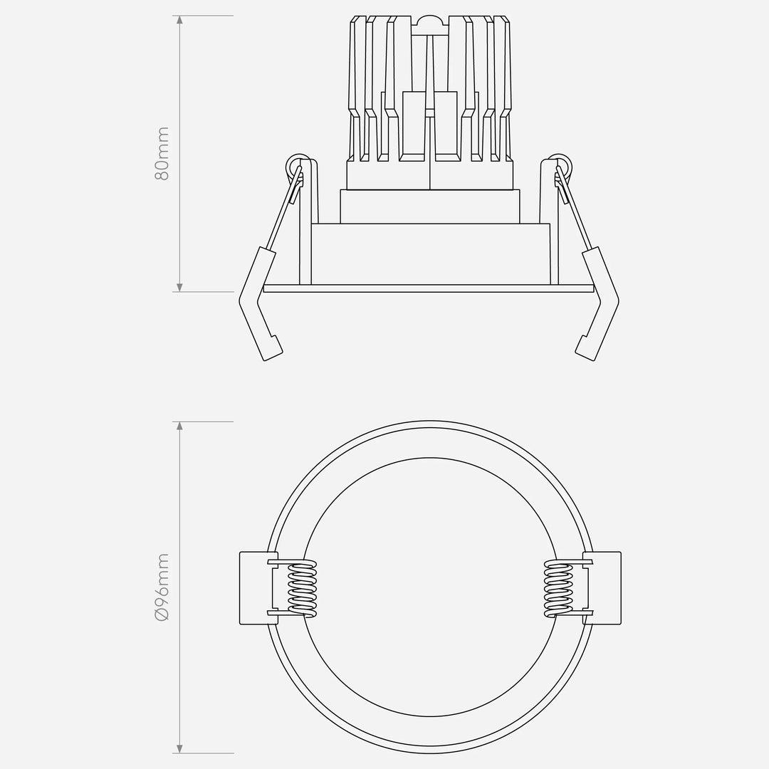 Decor PRO Round Adjustable - Phase Dimmable