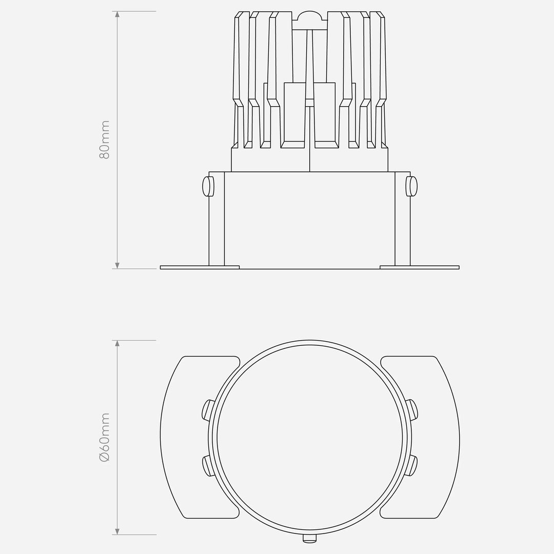 Decor PRO Round Flush Fixed - Phase Dimmable