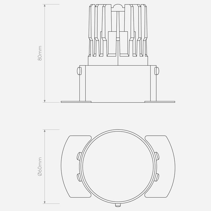 Decor PRO Round Flush Fixed - Phase Dimmable