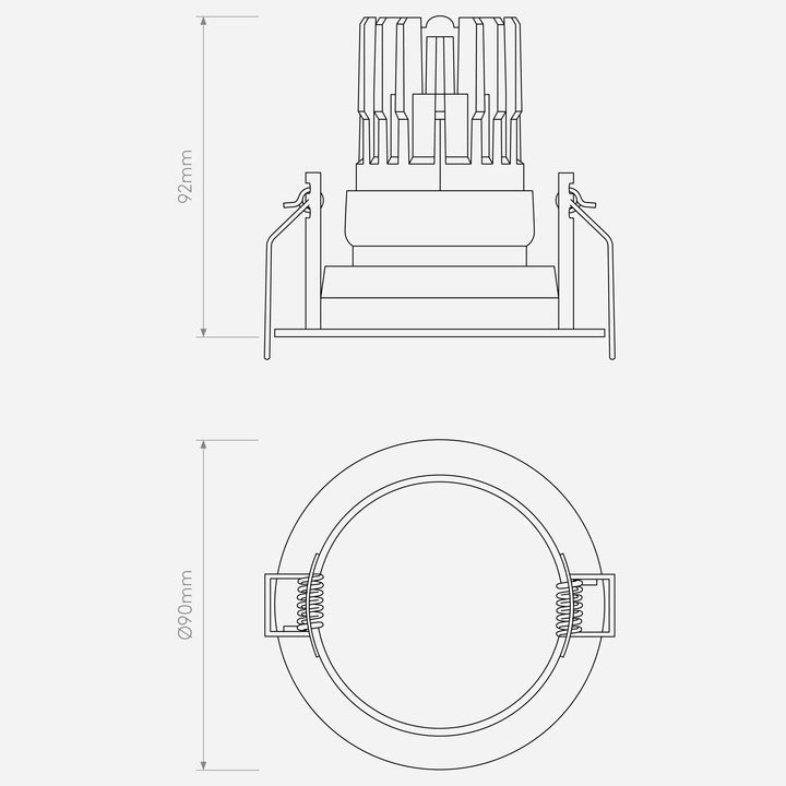 Pinhole PRO Round Adjustable- Dali Dimmable