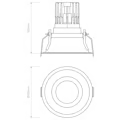 Minima PRO Round Fixed IP65 Black - Dali Dimmable