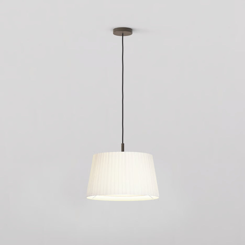 Tapered Round Pleated Pendant