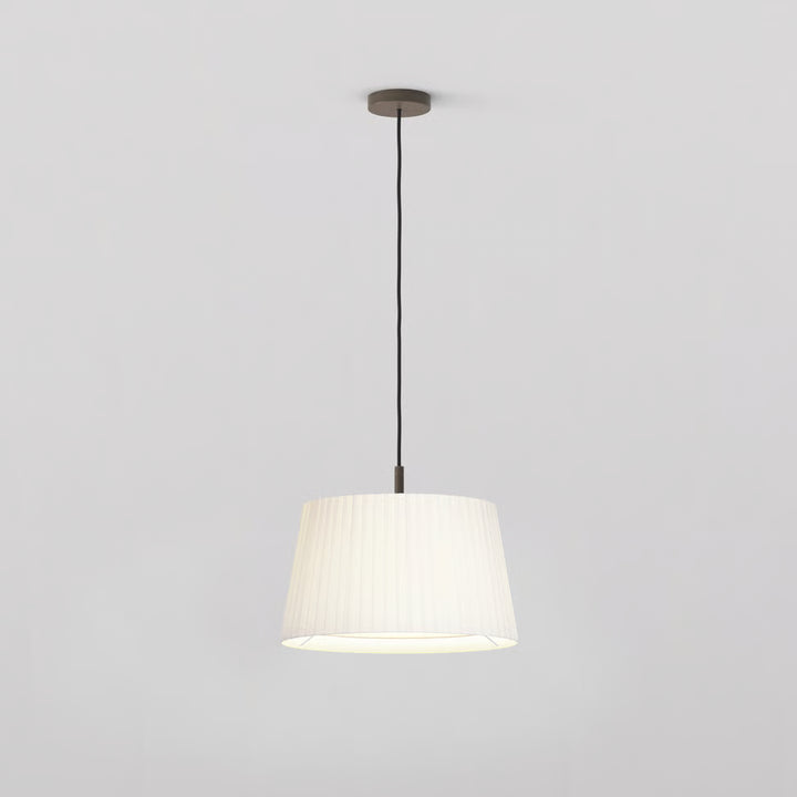 Tapered Round Pleated Pendant