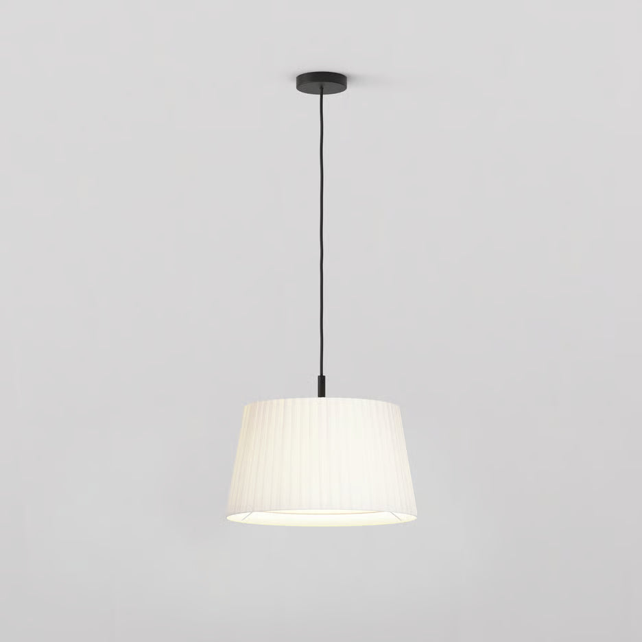 Tapered Round Pleated Pendant