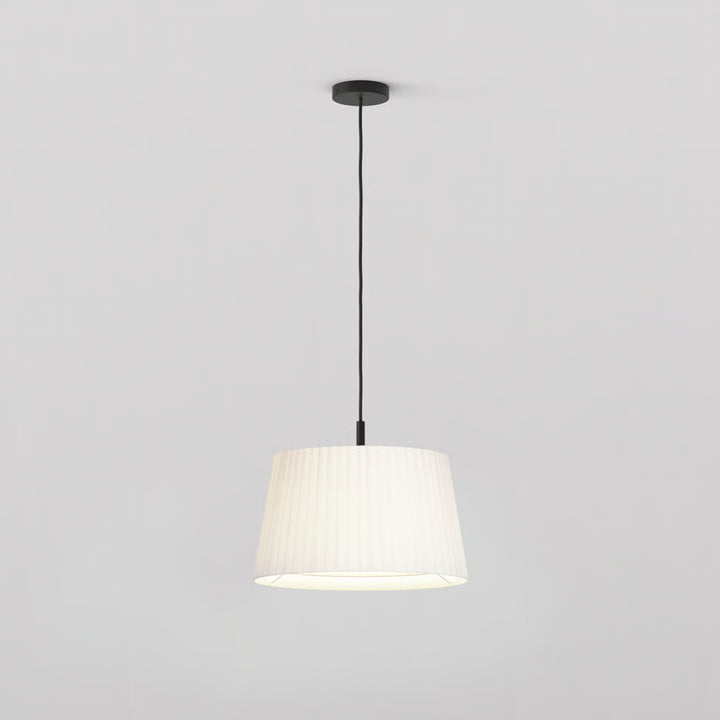 Tapered Round Pleated Pendant