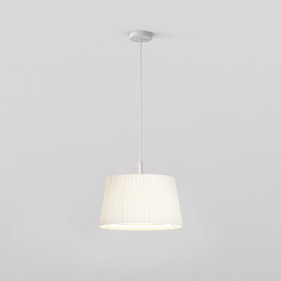 Tapered Round Pleated Pendant