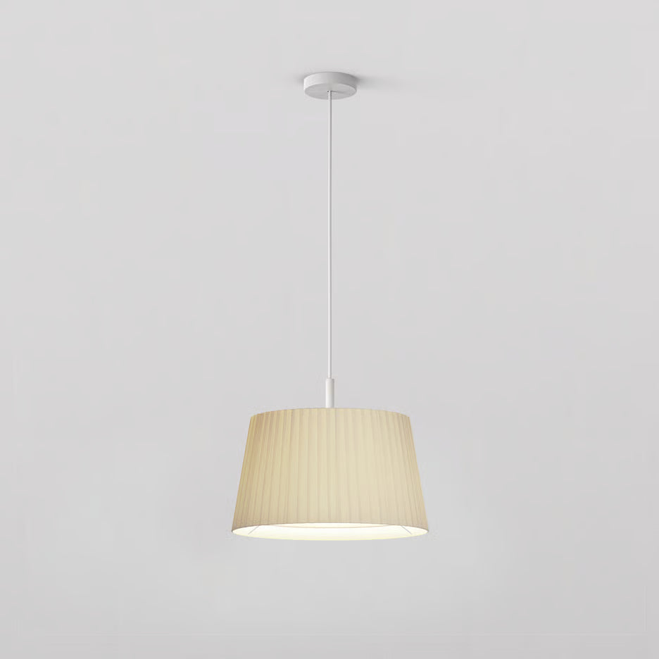 Tapered Round Pleated Pendant