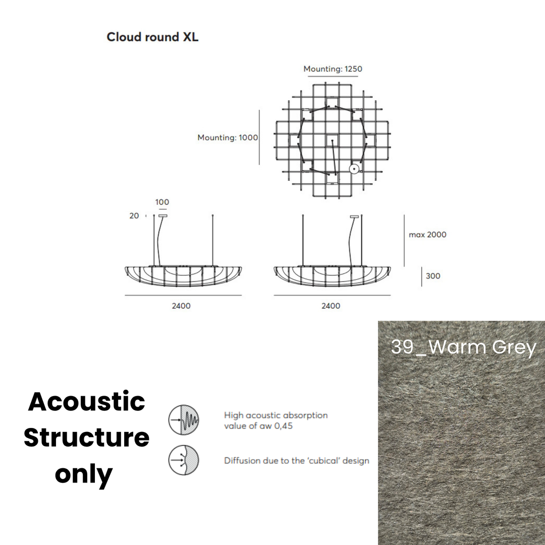 Cloud Acoustic Fixture Only