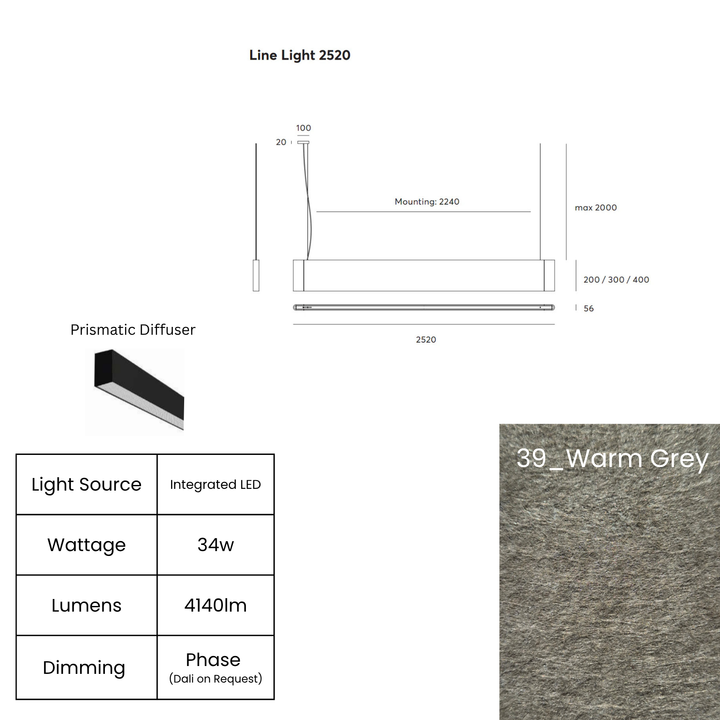 Line LED 2520mm