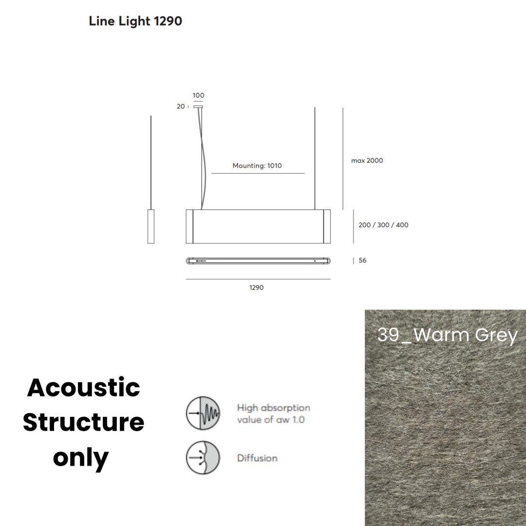 Line Acoustic Fixture Only