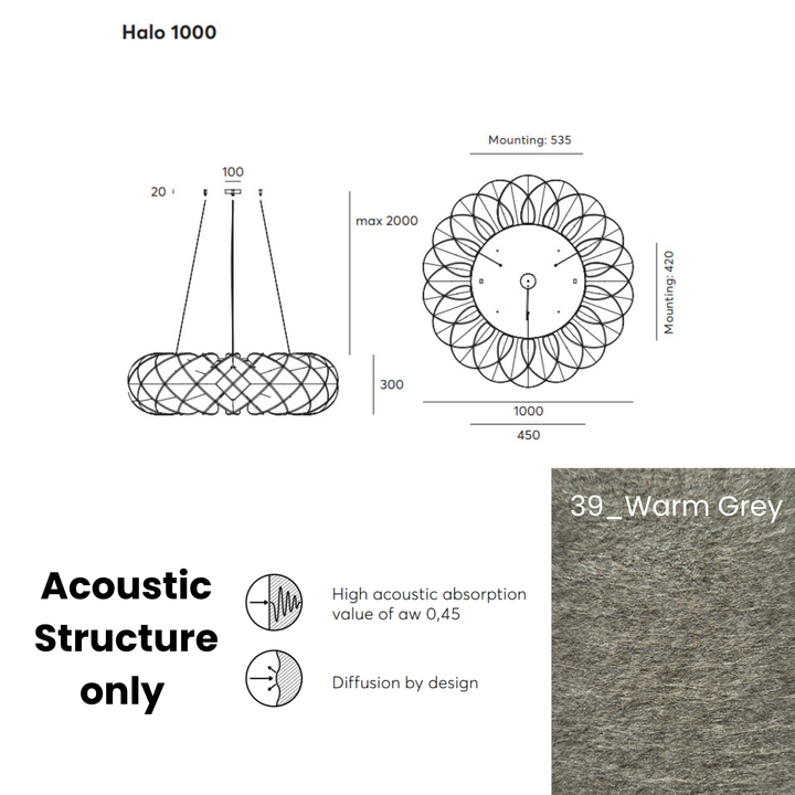 Halo Acoustic  Fixture Only